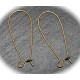10 attaches crochet boucles d'oreilles laiton BRONZE  33x14mm