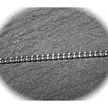 1 mètre  CH002Y chaine maillon plat 2mm platinium