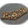 2  bélières  filigrane laiton esprit ethnique 45x22mm