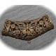 2  bélières  filigrane laiton esprit ethnique 45x22mm