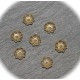 20 calottes coupelles forme fleur ciselées miniatures 5mm
