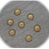 20 calottes coupelles forme fleur ciselées miniatures 5mm