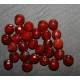 10 perles cornaline facettée 6mm