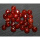 10 perles cornaline facettée 6mm