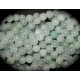 10 perles rondes d'amazonite bleu /vert pâle  5/6mm