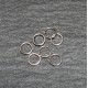 50 anneaux ouvert 3mm métal argenté epaisseur 0.3mm