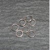 50 anneaux ouvert 3mm métal argenté epaisseur 0.3mm