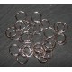 50 anneaux ouvert 10mm métal argenté clair epaisseur 0.8mm