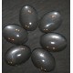 5 supports cabochon  en verre ovale légèrement bombés 18x24mm