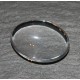 5 supports cabochon  en verre ovale légèrement bombés 18x24mm