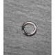 50 anneaux couleur platine ouvert  6mm- 1mm épaisseur