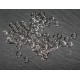 50 anneaux argent platine ouvert  4mm ,0.8mm epaisseur