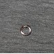 50 anneaux métal argenté 4mm 1mm epaisseur