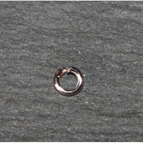 50 anneaux métal argenté 4mm 1mm epaisseur