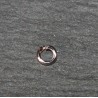 50 anneaux métal argenté 4mm 1mm epaisseur