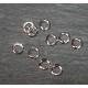 50 anneaux métal argenté 4mm 1mm epaisseur