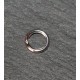 50 anneaux ouvert métal argenté 6mm 0.9mm epaisseur