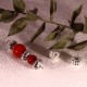 10 perles intercalaire citrouille  métal argenté clair striée 8mm