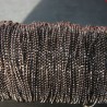 1metre  CH013Y de chaine bille gris anthracite/noir facettée 1/1.5mm