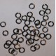 50 anneaux noir ouverts 5mm 0.7mm epaisseur