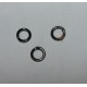 50 anneaux noir ouverts 5mm 0.7mm epaisseur