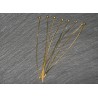 x50 clous tete boule métal doré 60mm