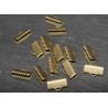 10 attaches ruban laiton couleur bronze 13x5mm
