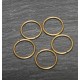 50 anneaux de jonction  ouvert  laiton couleur bronze 8mm epaisseur  0.8mm