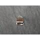 20 attaches ruban métal argenté 6x8mm
