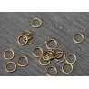 50 anneaux de jonction couleur bronze  10mm epaisseur 1mm