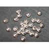 20 perles intercalaire laiton  argent   4mm