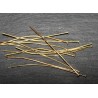50 clous tete plate métal doré 5cm