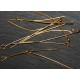 50 clous tête ronde  doré longueur  70 mm