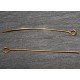 50 clous tête ronde  doré longueur  70 mm