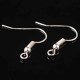 20 attaches crochet ou  attache indienne  laiton argent clair 15mm