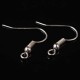 20  Attaches boucle d'oreille  indienne  argenté platine 15mm