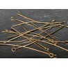 300 clous tête ronde laiton couleur bronze 40mm