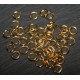 50 anneaux dorés 6mm ouvert dessoudé epaisseur 0,8mm