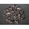 10 fermoirs mousqueton platinium 8/9mm