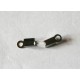 20 attaches lacets embouts métal noir couleur gun métal  9x4 mm
