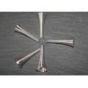 10 cones coupelles  trompettes 10x25mm métal argenté