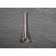 10 cones coupelles  trompettes 10x25mm métal argenté