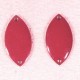 2 sequins émaillé ovale  connecteur framboise  laiton  18x10mm