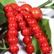 20 perles pierre jade rouge marbré noir 6mm rondes