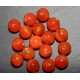 10 perles pierre de gemme rondes cornaline 10mm