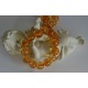 10 perles rondes de citrine  naturelles  non teint  diamètre 8mm