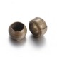 100 perles à ecraser laiton couleur bronze diametre interne 1,5mm
