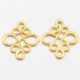 10 Connecteurs intercalaire metal  doré  arabesque diamètre 22x18,5mm