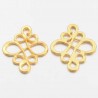 10 Connecteurs intercalaire metal  doré  arabesque diamètre 22x18,5mm