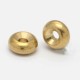 20 perles intercalaire laiton ronde plate or 8x3.5mm